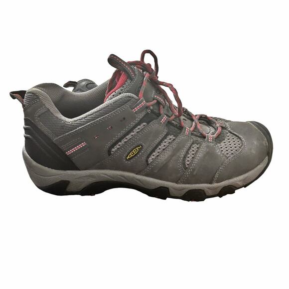 KEEN Koven Womens Hiking Boot- Gray Leather - Picture 1 of 7